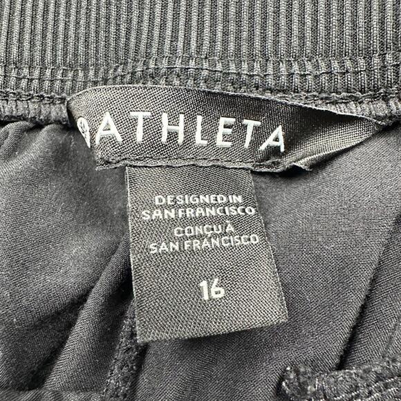 Athleta Pants Womens 16 Black Brooklyn Mid Rise Ankle Comfort Travel Minimalist - Picture 6 of 13
